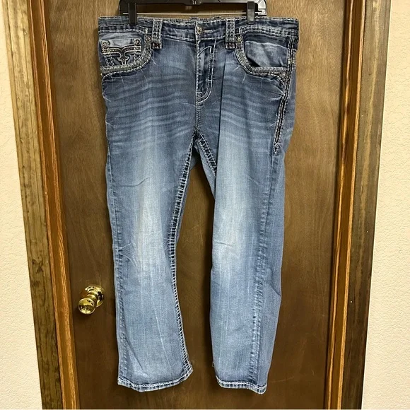 Rock Revival Jeans Straight Mens 36